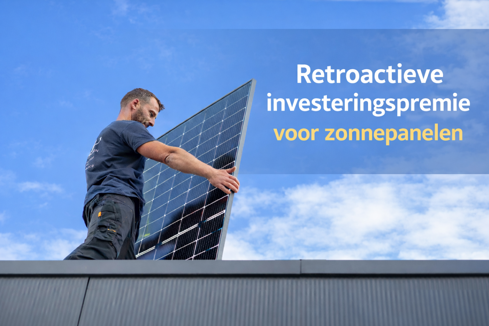 Afbeelding retroactieve investeringspremie voor zonnepanelen 